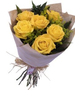 Buquê 6 rosas Amarelas