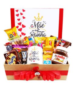 cesta de café da manhã personalizada para o dia das mães