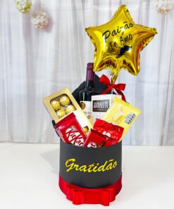 box vinho e chocolates