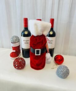 Vinho com porta roupa Natalina