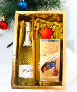 Caixa Lindt e Espumante